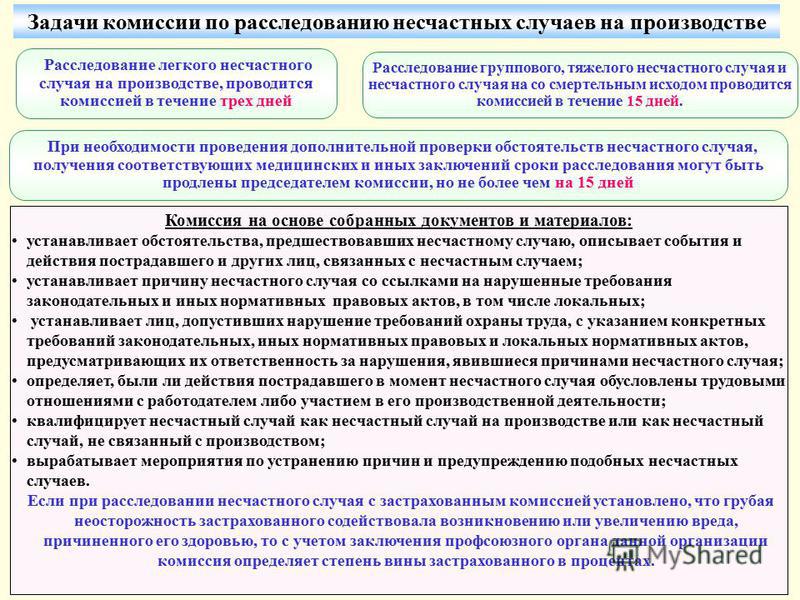 Какие несчастные случаи считаются связанные с производством Какие несчастные случаи считаются связанные с производством
