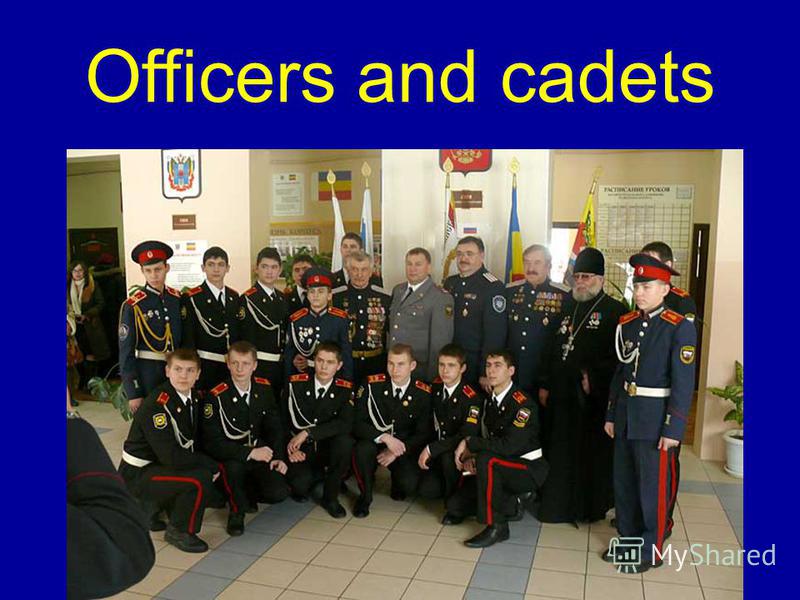 Officers and cadets