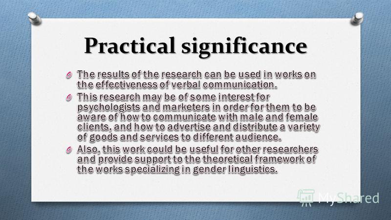 Practical significance