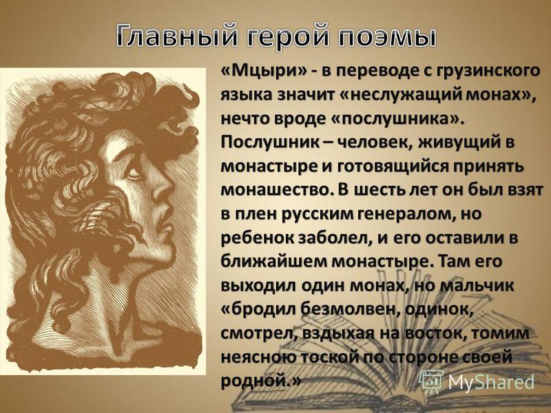 С кем встретился мцыри