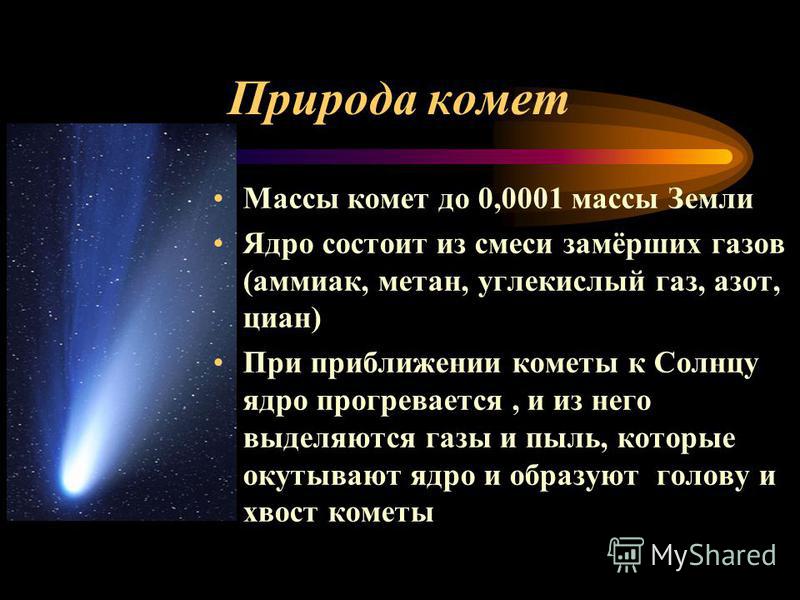 Реферат: Кометы и их природа