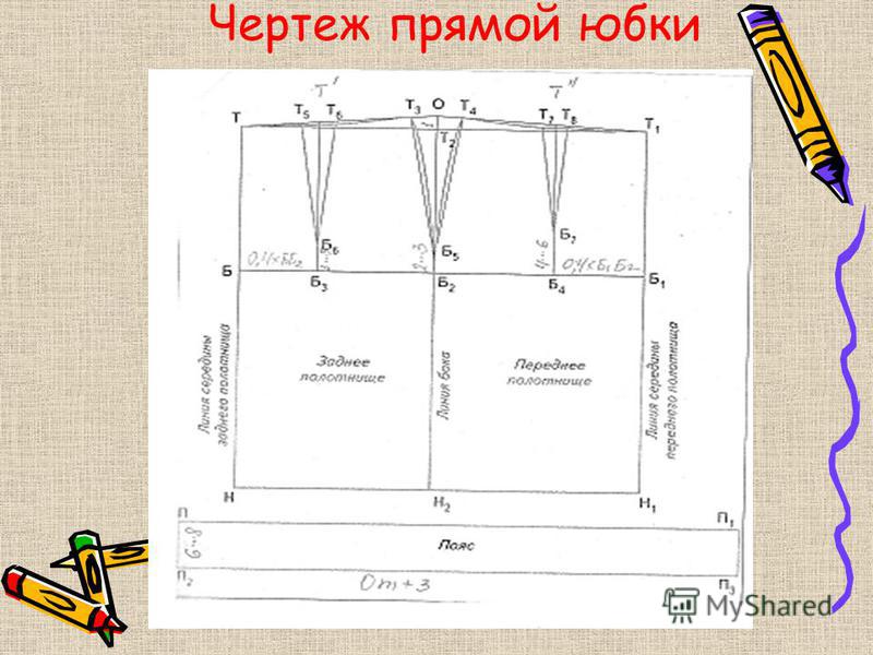 Чертеж Юбки