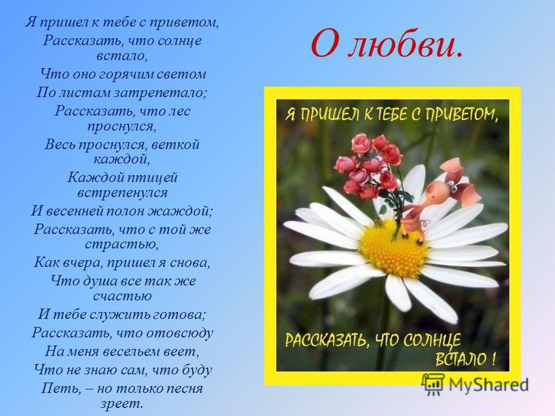 Стих еще молитва Стих еще молитва