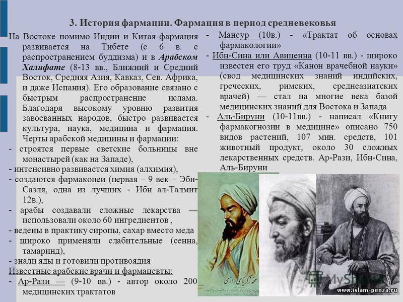 Курсовая работа по теме Арабская фармация и алхимия эпохи Средневековья