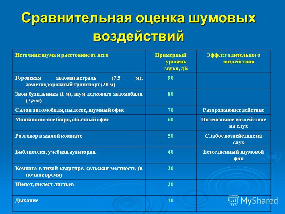 Исследование влияние шума на живые организмы проект