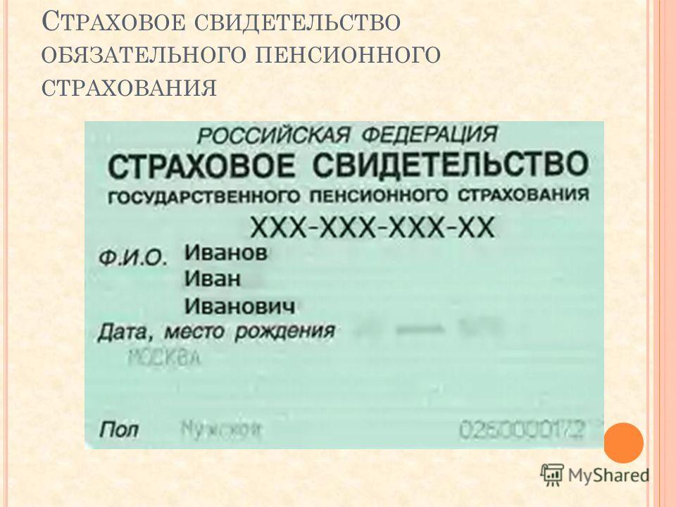 Как сделать свидетельство обязательного пенсионного страхования Как сделать свидетельство обязательного пенсионного страхования