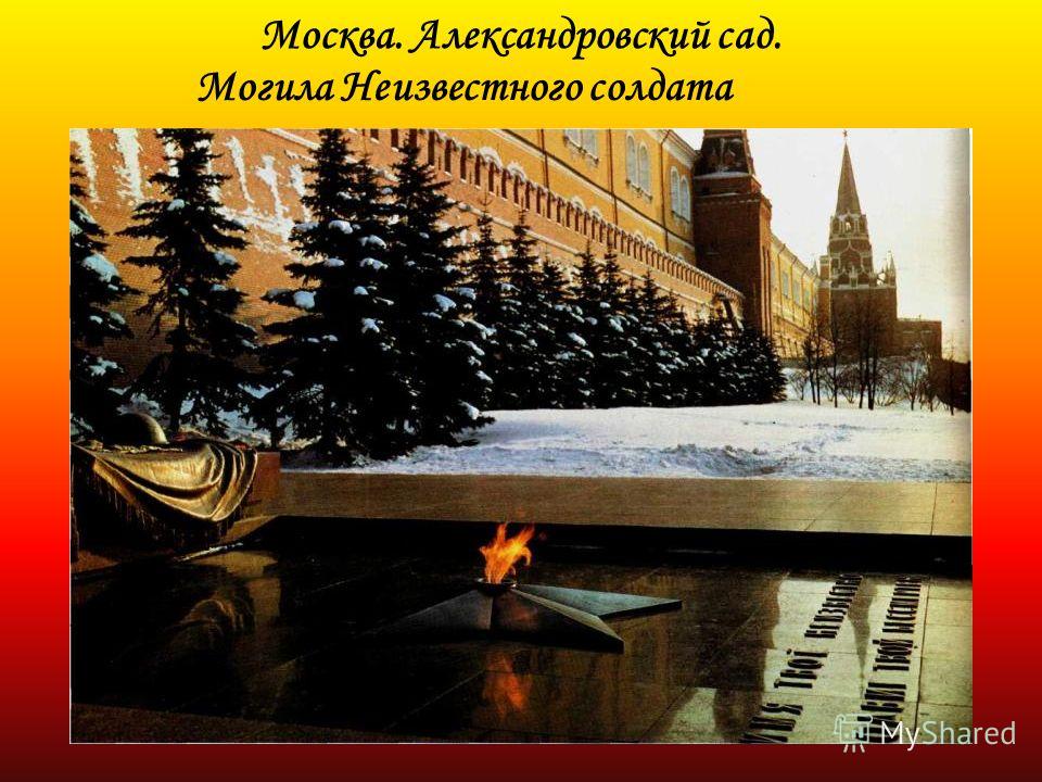 Москва. Александровский сад. Могила Неизвестного солдата
