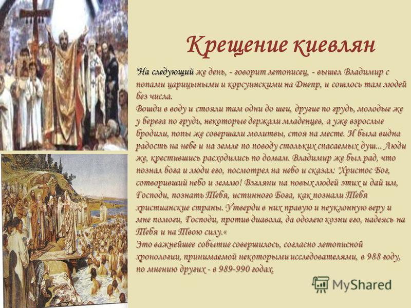 Крещение киевлян 