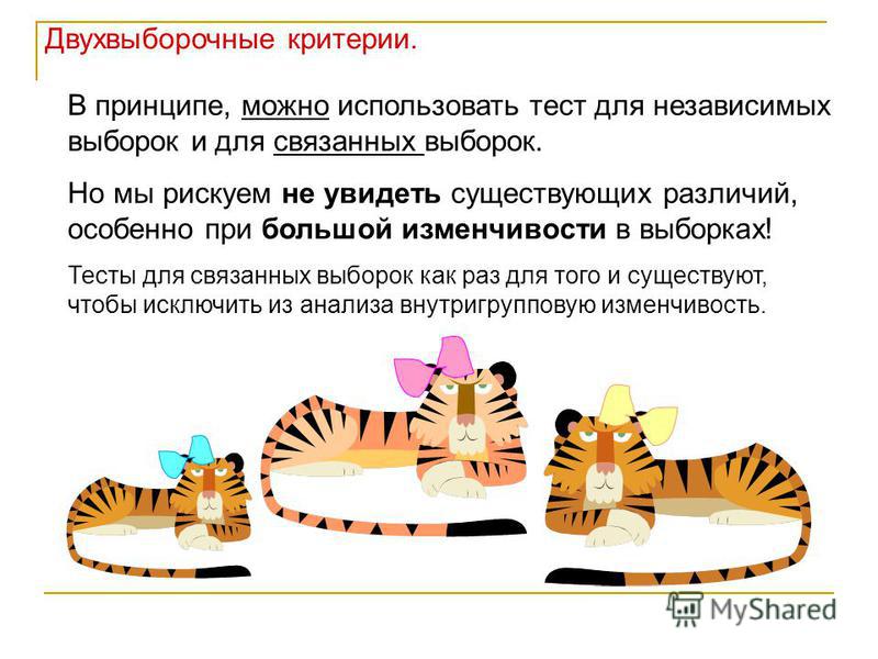Связанные или несвязанные выборки Связанные или несвязанные выборки
