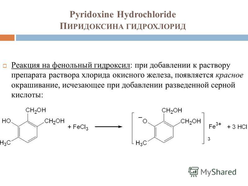 Пиридоксина Гидрохлорид Реакции – Telegraph