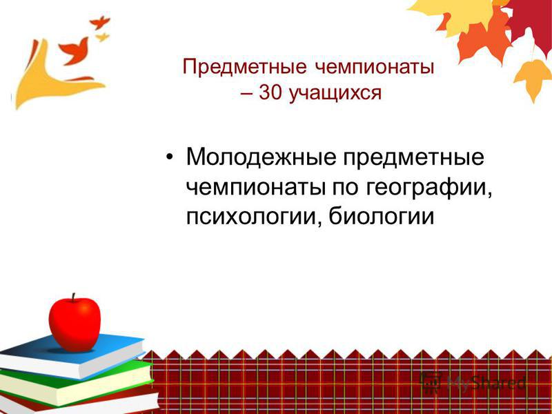 Молодежные всероссийские конкурсы Молодежные всероссийские конкурсы