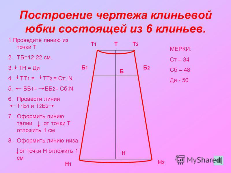 Юбка Полусолнце 6 Класс