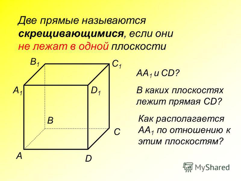 Две прямые называются если они не лежат в одной плоскости How-info.ru