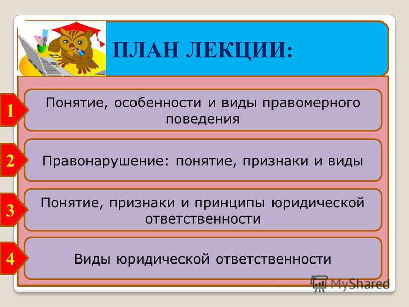 Реферат: Правомерное поведение и правонарушение