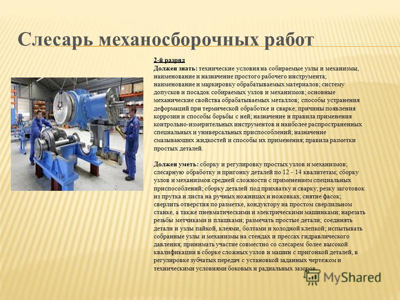 Чертежи слесаря