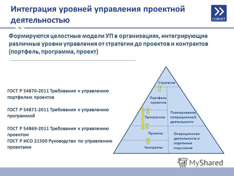 Управление проектами в профессиональной деятельности