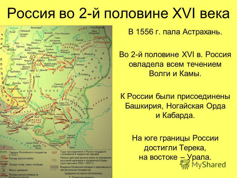 Реферат: Усиление Российского государства в середине и второй половине 16 века