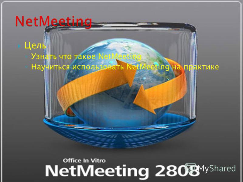 Цель Узнать что такое NetMeeting Научиться использовать NetMeeting на практике