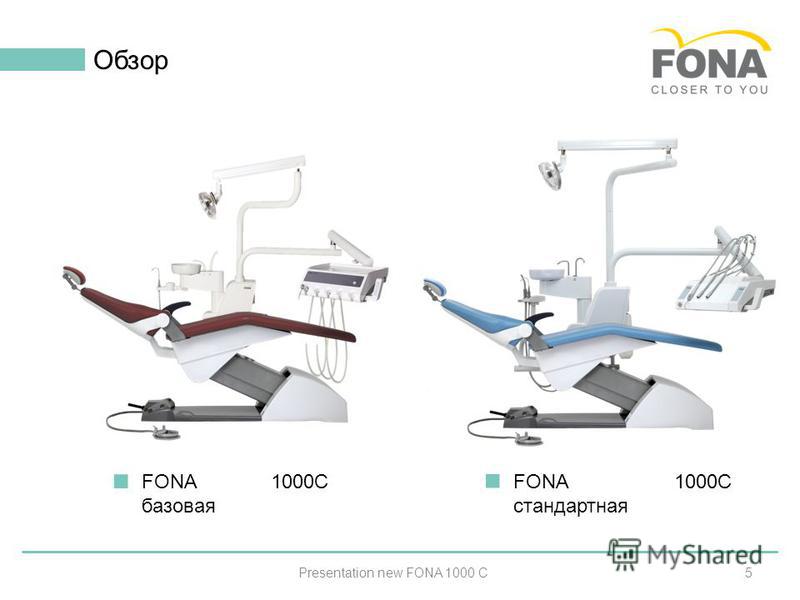 5 Обзор Presentation new FONA 1000 C FONA 1000C базовая FONA 1000C стандартная