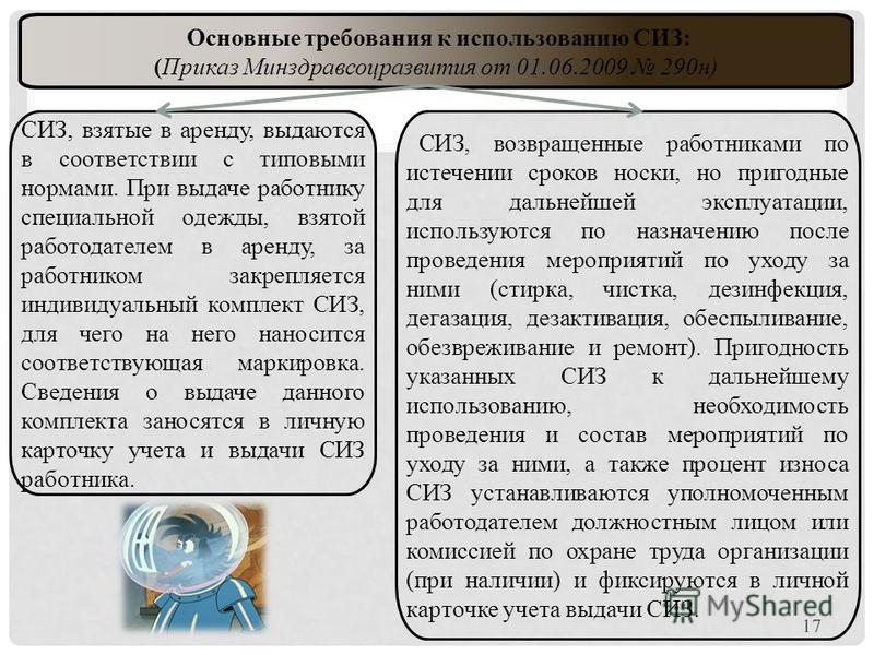 приказом минздравсоцразвития рф от 01.06.2009 290н