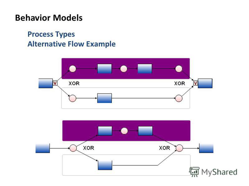 Process Types Alternative Flow Example Behavior Models