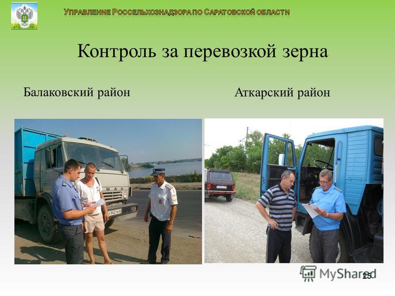 Контроль за перевозкой зерна Балаковский район Аткарский район 25