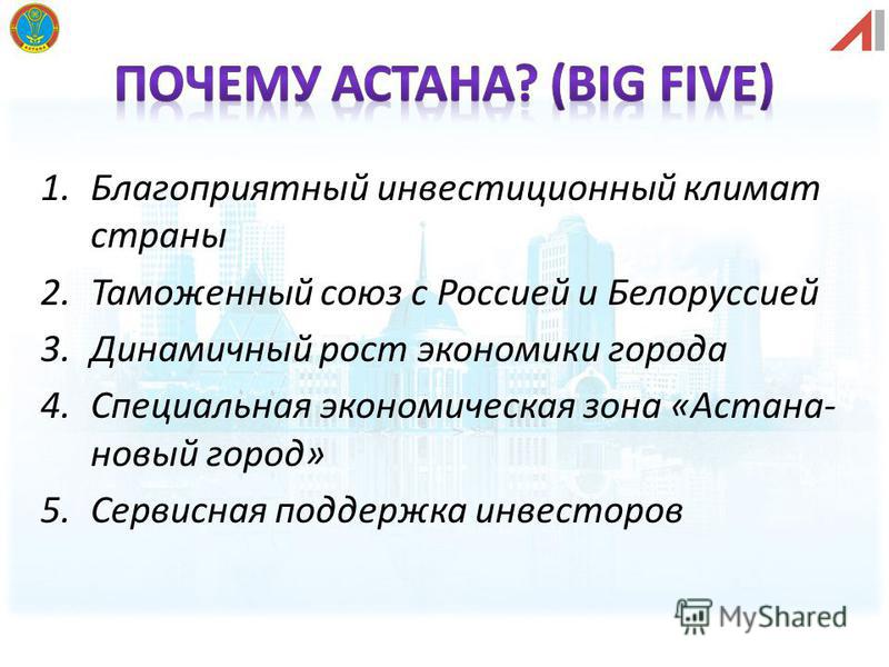 Презентация на тему: "Www.InvestInAstana.kz. С момента обретения независимости в Казахстане ведется работа над созданием благопр