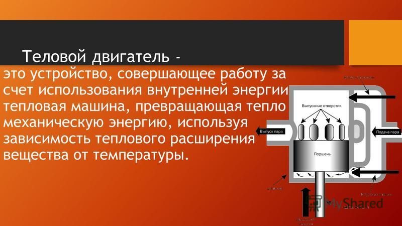 Применение тепловых машин