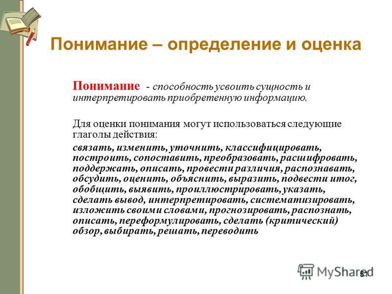 Примеры что значит понять другого человека