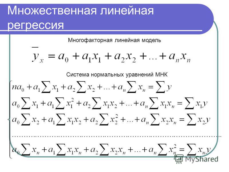 Отношение линейной зависимости Отношение линейной зависимости