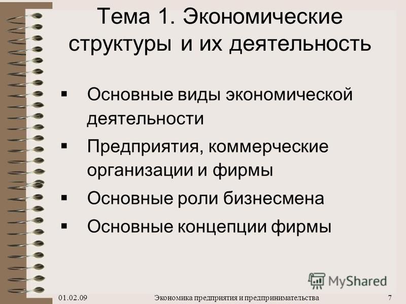 Презентация на тему экономика предприятия