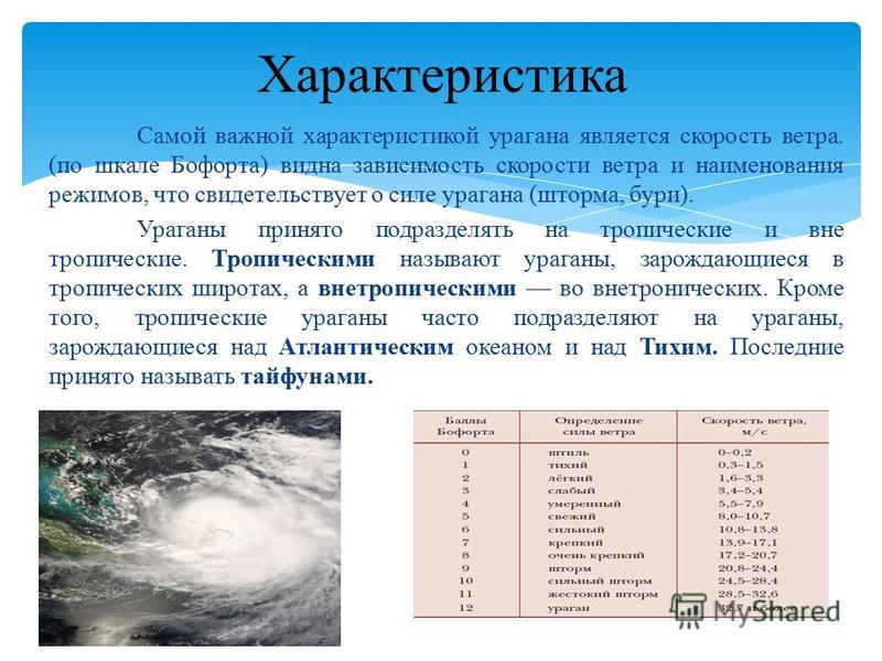 Защита населения от последствий бурь и ураганов обж 7 класс презентация