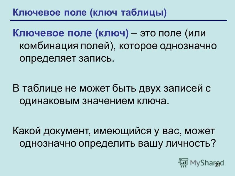 Строка в таблице базы данных соответствующая описанию конкретного объекта это -