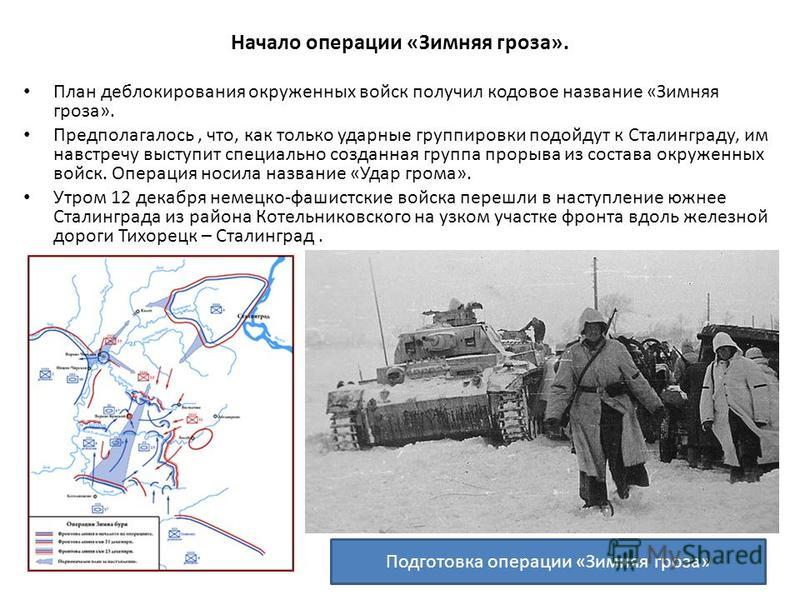 План гроза 1941 кратко