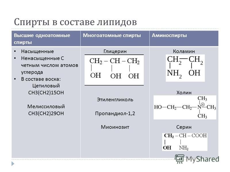 Презентация на тему одноатомные и многоатомные спирты