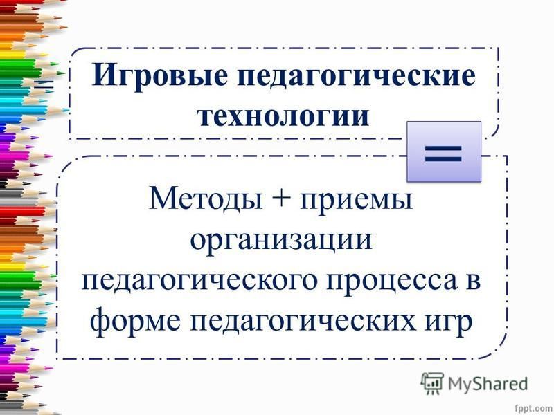Игровые технологии педагогика презентация