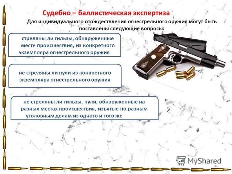 Реферат: Осмотр места происшествия с использованием огнестрельного оружия
