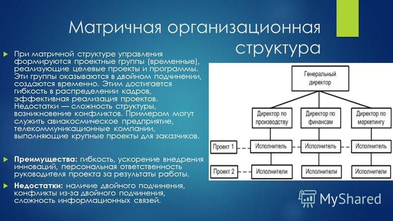 Является видом организационной структуры управления проектом