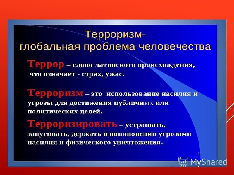 Проект на тему проблема международного терроризма