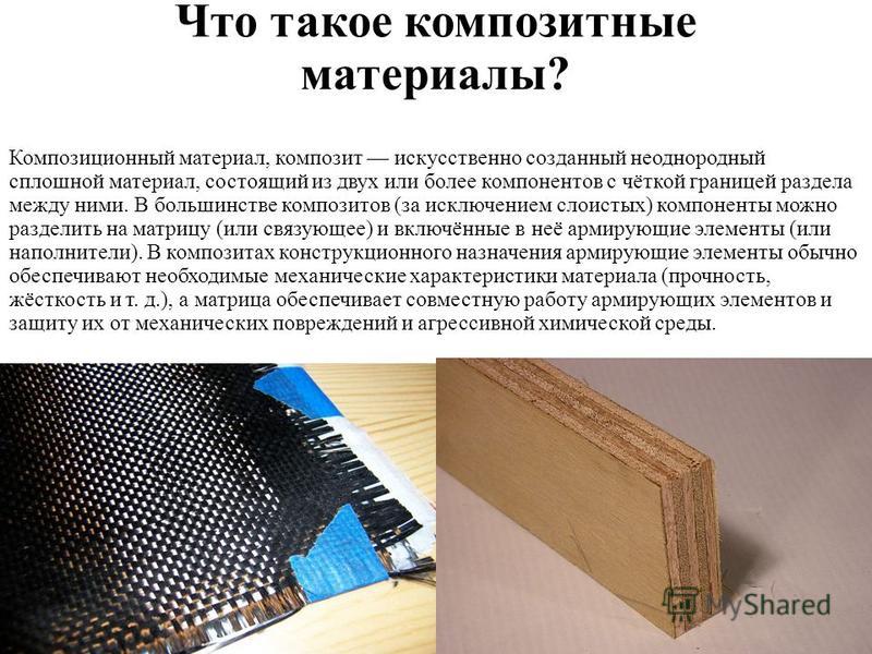 Новые композиционные материалы презентация