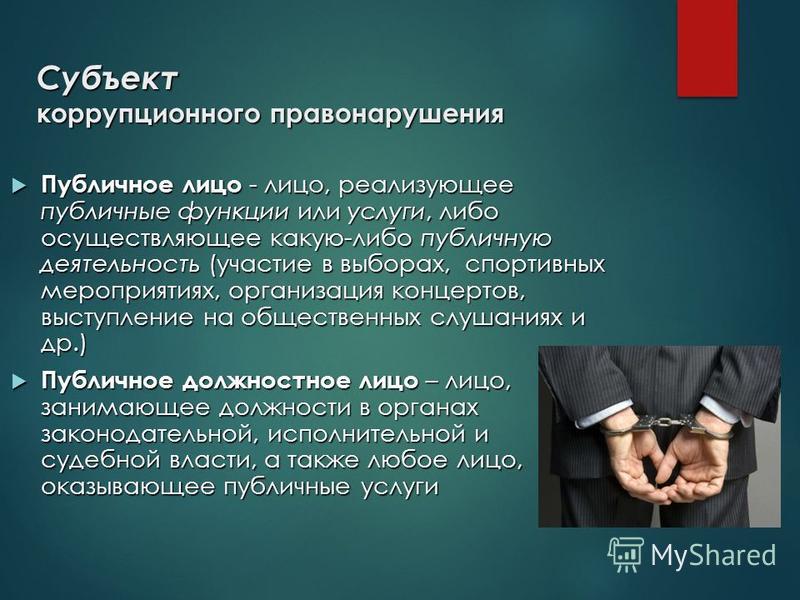 Коррупционные правонарушения презентация