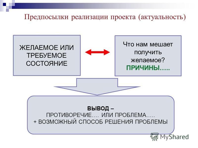 Предпосылки реализации проекта - Basanova.ru