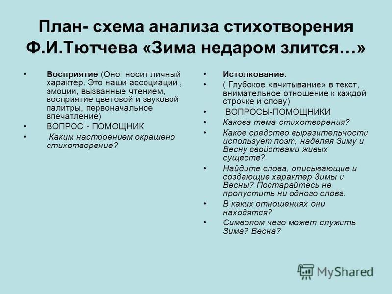 Как правильно разбирать стихотворения Стихотворение Тютчев Зима Недаром Злится - 65 фото