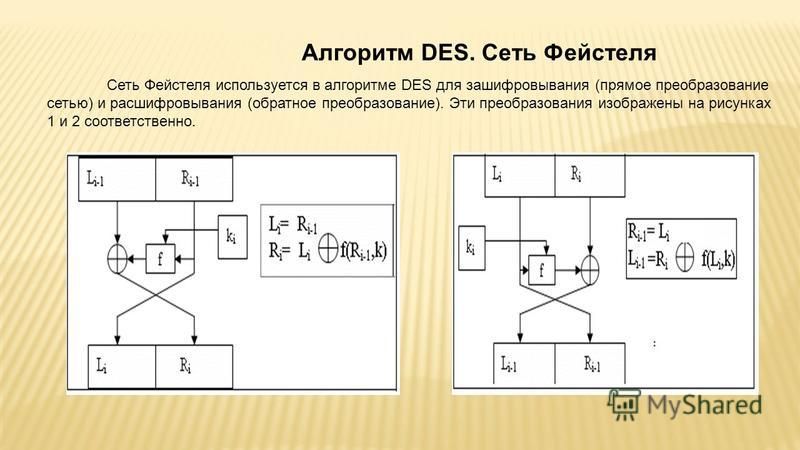 Схема фейстеля онлайн