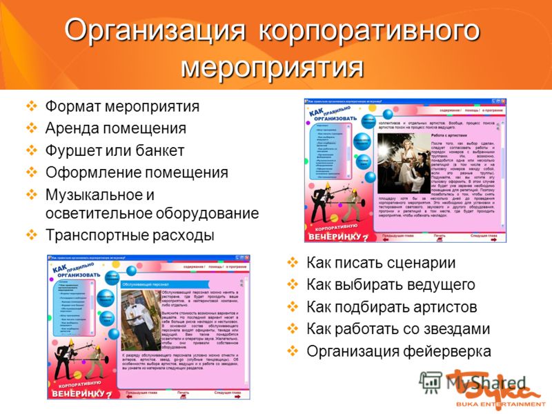 Сценарии для тематических вечеринок Сценарии для тематических вечеринок