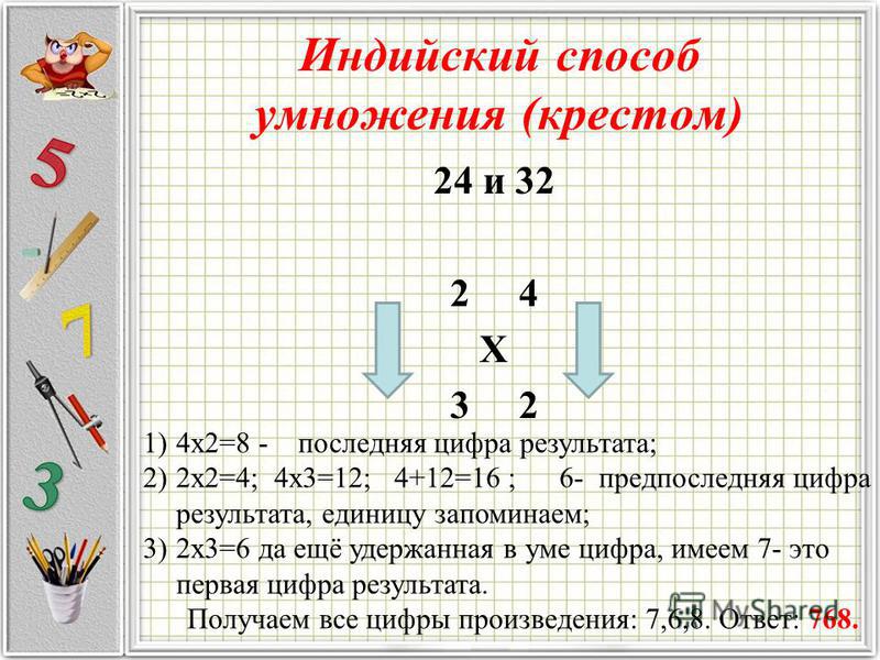 Приемы устных умножения и деления