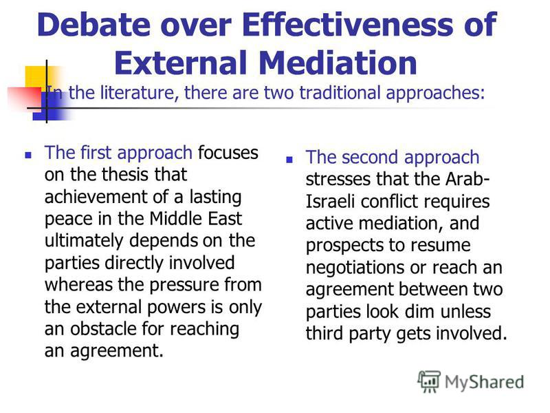 Research paper on peace negotiations in the middle east