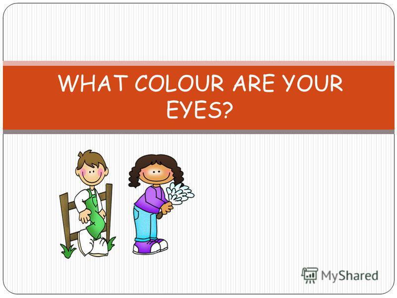 WHAT COLOUR ARE YOUR EYES?