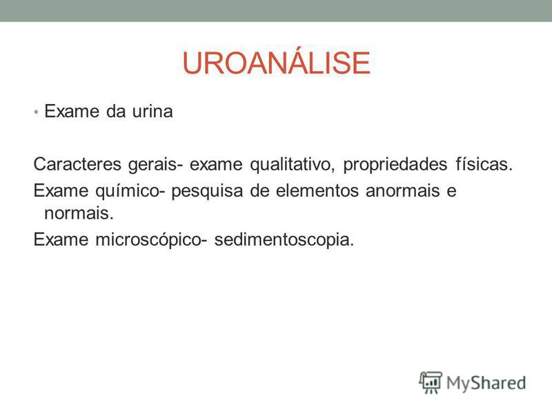 Exame de urina cultura