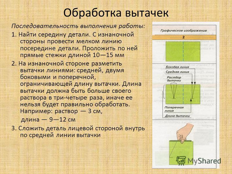 Технология обработки юбки